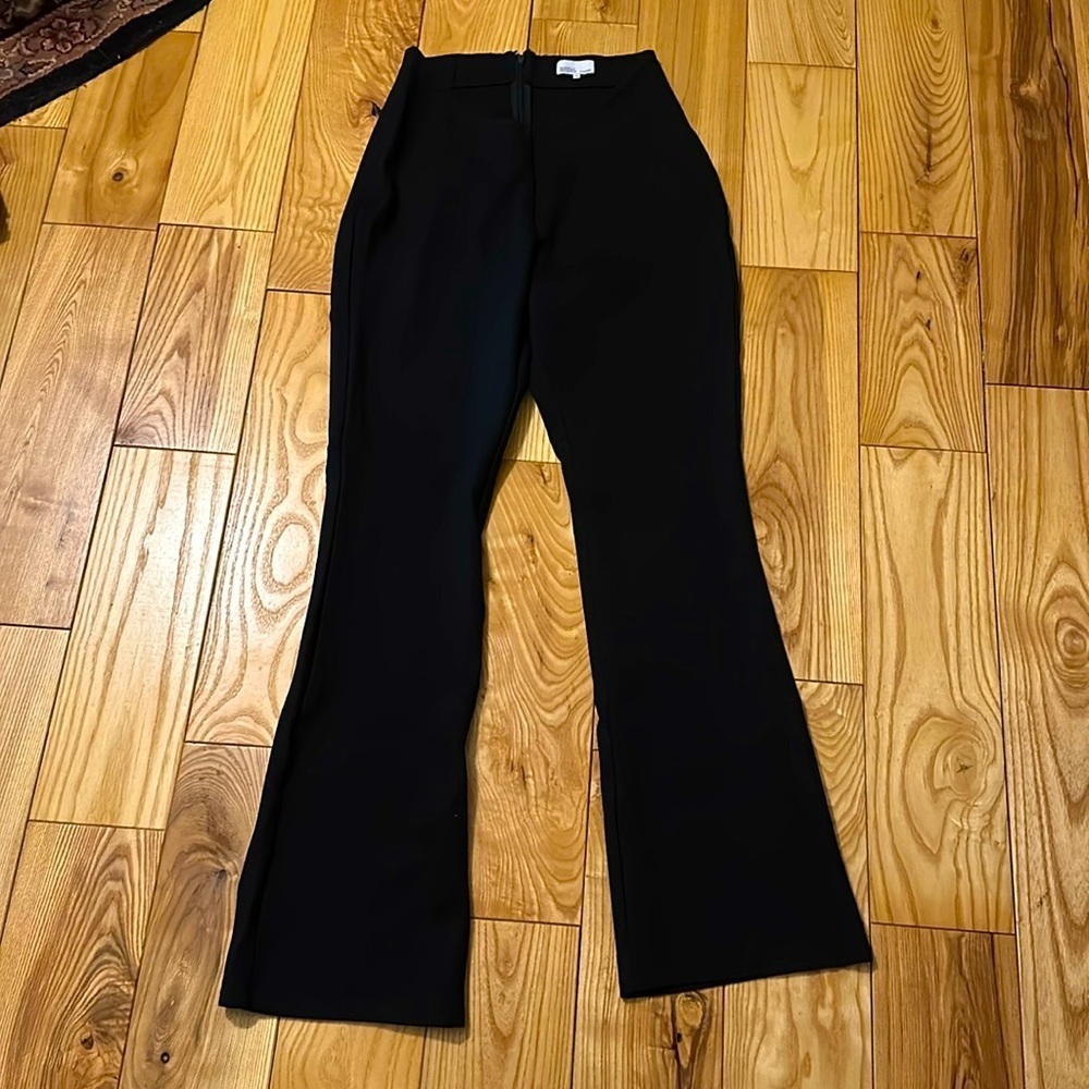 Weworewhat Danielle Bernstein Scoop Front High Rise Pants, Sz 10